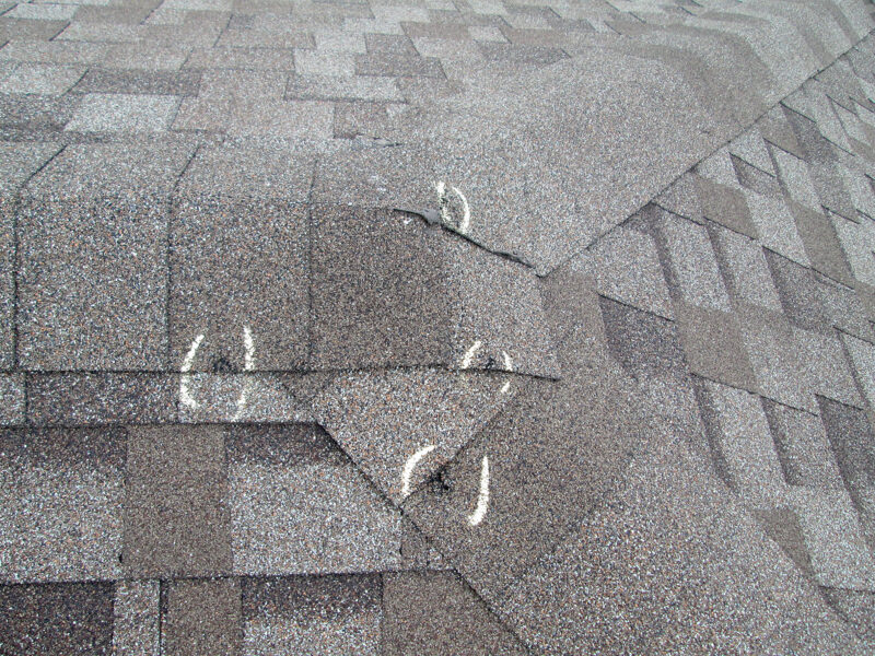 Storm Damaged Roof in Columbus Ohio